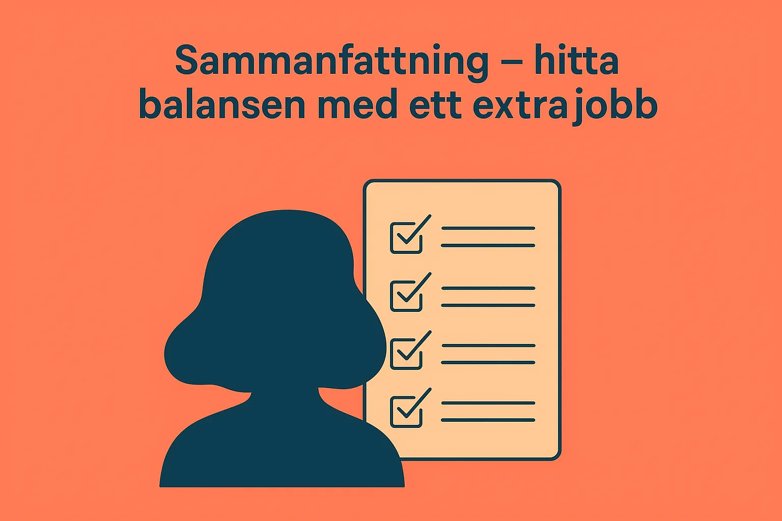 Hitta balansen med ett extrajobb